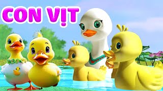 Một Con Vịt 🐥 Đàn Vịt Lon Ton 🐣🦆 Nhạc Con Vịt  Liên Khúc Hoạt Hình Thiếu Nhi Vui Nhộn [upl. by Haorbed]