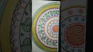 Simple semicircle mandala art [upl. by Radec]