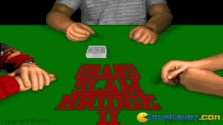 Grand Slam Bridge II gameplay PC Game 1992 [upl. by Aniroc]