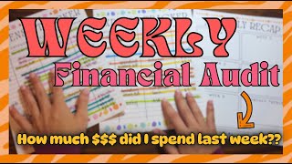 HOW MUCH DID I SPEND LAST WEEK Weekly Financial Audit [upl. by Vernon426]