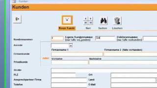 Kundendaten anlegen mit Rechnungsprofi Adressverwaltung [upl. by Harbed889]