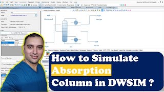 Absorption Column Simulation in DWSIM  chemicalengineering [upl. by Renferd]