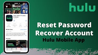 Forgot Hulu Password Reset your Hulu Account Password  Hulu App [upl. by Ahsuat]