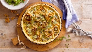 Alpro Recipe  Bittersweet Blue Cheese and Chicory Quiche [upl. by Newhall]