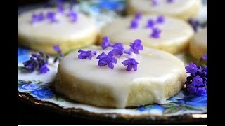 Easy Lavender Shortbread Cookies [upl. by Alimak]