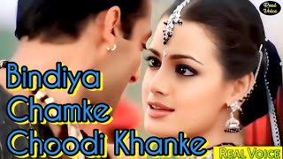 Bindiya Chamke Choodi Khanke  Tumko Na Bhool Paayenge  Salman Khan  Diya Mirza  Alka Yagnik [upl. by Eniluqaj]