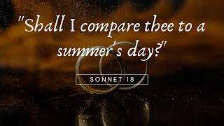 Sonnet 18 Shall I compare thee to a summers day by Shakespeare [upl. by Adriane435]