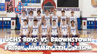 Jennings County Boys Basketball vs Brownstown 1524 [upl. by Enyrehtak]