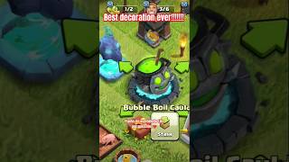 Bubble Boil Cauldron I New Coc halloween event decoration  clashoween coc clashofclans shorts [upl. by Doughman]