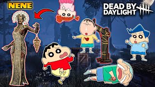 Nene became plague in dbd 😱🔥  Shinchan playing dead by daylight with friends 😂🔥  horror game [upl. by Buller]