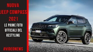 JEEP COMPASS MY 2021  Le prime immagini del restyling [upl. by Eanram]