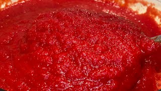 The Perfect Best Homemade TOMATO SPICY PASTE  Recipe Healthy Delicious PASTE [upl. by Navad]