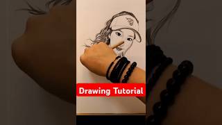 How to Draw a Girl StepbyStep Tutorial for Beginners Part149 drawing art sketch [upl. by Brigid]