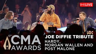 HARDY Morgan Wallen amp Post Malone – Joe Diffie Tribute Medley  Live at CMA Awards 2023 [upl. by Wilkins]