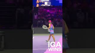 Iga Swiatek defeats Daria Kasatkina  WTA Finals Riyadh igaswiatek wtafinalsriyadh [upl. by Annaillil]