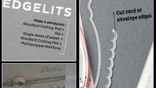 Stampin 101 Edgelits amp Embossing Folders [upl. by Alfreda]