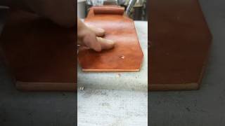 Pure handmade Handmade leather craft Production process Mobile phone bag Craftsman Craftsm [upl. by Steere430]