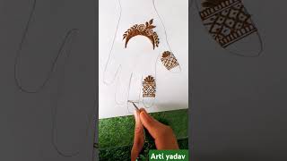 Chand mehandi tutorial design 🌙🌙 [upl. by Wivestad604]