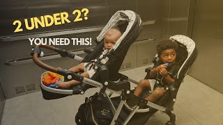 Single To DOUBLE Stroller for TWO Babies Under 2 Years Old [upl. by Orfurd]