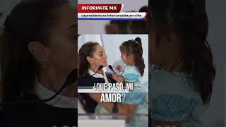 Una niña interrumpe a la presidenta claudiasheinbaum y así fue su reacción mexico news amor 4t [upl. by Ahsiela]