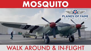 De Havilland Mosquito  InFlight amp Walk Around  Planes of Fame [upl. by Elin]