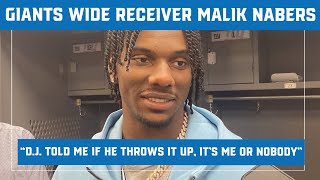 Malik Nabers explains his electric performance in Giants’ win in Cleveland [upl. by Ayekahs]