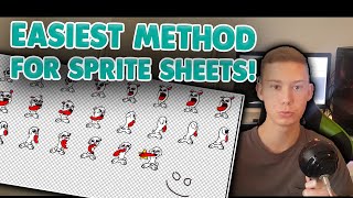 HOW TO MAKE SPRITE SHEETS FOR UNITY  FASTEST METHOD [upl. by Odnomor489]