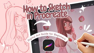 How to Sketch in Procreate ✨✏️ Complete Digital Art Guide for Beginners My Full Drawing Process💫 [upl. by Inaboy893]