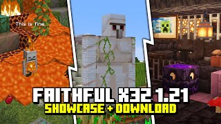 Faithful x32 1211211 Texture Pack Showcase  Download LINK [upl. by Enelahs]