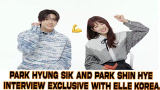 Park Hyung Sik and Park Shin Hye interview exclusive with Elle Korea [upl. by Lipkin674]