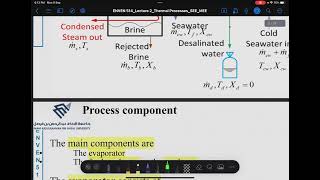 Desalination MEE  Lecture 2 [upl. by Emelda]