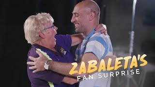 Tears amp Kisses  Pablo Zabaleta Surprises Man City Fans [upl. by Portwin]