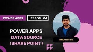 Power Apps training in tamil  Lesson 4  Power apps Sharepoint data source [upl. by Asiluj224]