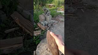 Wood split with a sledgehammer [upl. by Swane]