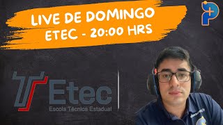 Resumão ETEC  Live de Domingo 02  Todas as matérias [upl. by Ahsiri]