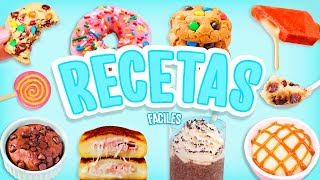 8 RECETAS FACILES Y RAPIDAS QUE NECESITAS PROBAR  SIN HORNO  Tutoriales Belen [upl. by Sarazen]