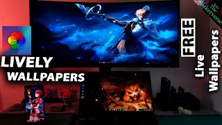 How to use Lively Wallpapers  How to Set Live Wallpapers on Windows 11 for Free  QUICK GUIDE [upl. by Hirsh]