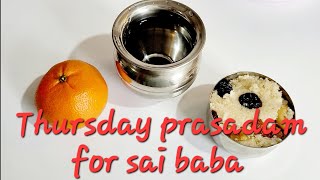 Thursday sai baba prasadam  sooji Halwa for sai baba saibaba neivedhyam [upl. by Vernita]