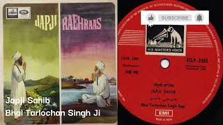 Japji Sahib Bhai Tarlochan Singh Ji Ragi 1968 Gurbani Nitnem Full Vinyl Recording Normal Speed [upl. by Hortense]