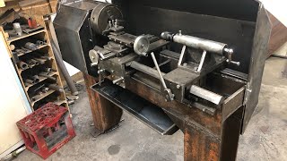 Heavy duty Homemade Lathe [upl. by Carman]