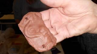 Lyn Belisle Studio Workshops Making Earthenware faces [upl. by Lonni]