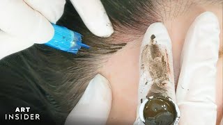 Hairline Microblading Gives The Appearance of Fuller Hair [upl. by Thorbert]