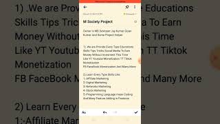 What Project M Society How It Helpful Normal People [upl. by Dellora981]