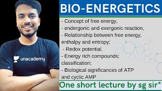 Bioenergetics biochemistry  concept of free energy  Exergonic and endergonic  redox potential [upl. by Ahseral]