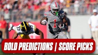 Bold Predictions score picks as ultraconfident Buckeyes face Purdue  Ohio State football [upl. by Lancey941]