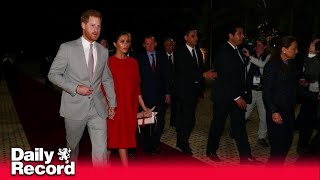 Meghan Markle instructed to leave red carpet in odd moment with Prince Harry [upl. by Anoiuq]