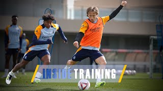 Real Madrid complete another training session  Real Madrid City [upl. by Salesin]