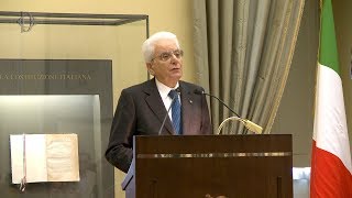 Il Presidente Mattarella commemora Scalfaro [upl. by Dlaner]