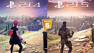 Fortnite Chapter 5  PS5 vs PS4  Graphics Comparison 2024 [upl. by Nenad256]