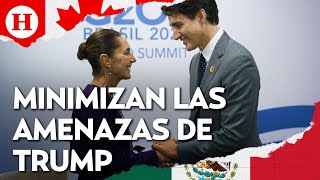 México y Canadá sin miedo a Donald Trump Así han respondido a sus amenazas arancelarias [upl. by Maxantia]